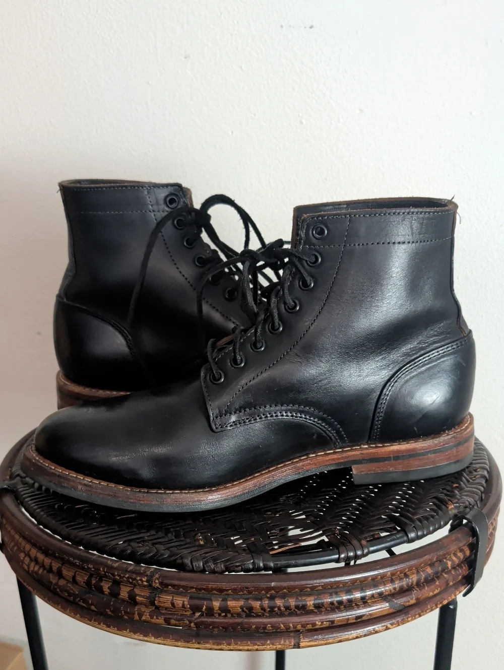 Oak Street Bootmakers Dainite Trench Boot Black Men Size US 10.5 D